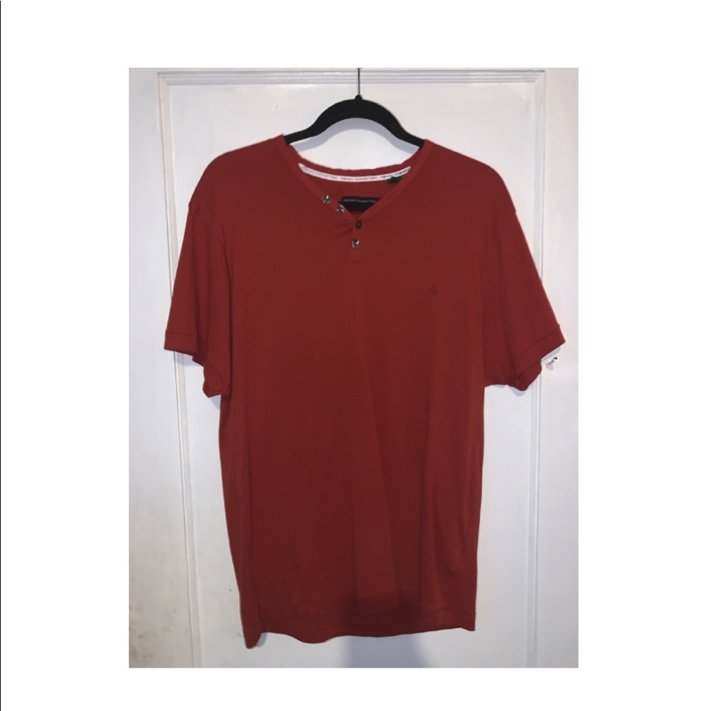 FRENCH CONNECTION ORANGE SHIRT